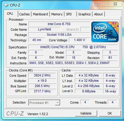 intel core i5 750 характеристики