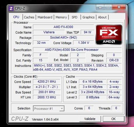 amd fx 6200 six core processor