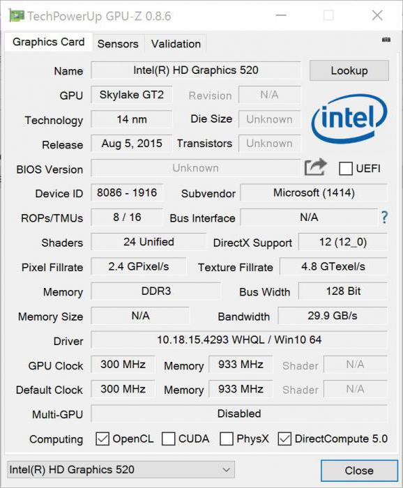 intel hd graphics 520 driver update 100.6286