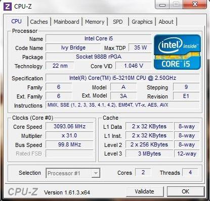 процессор i5 3210m характеристики