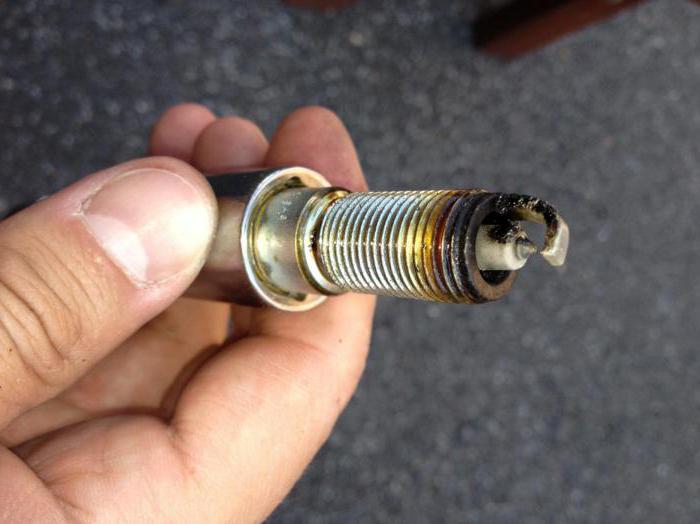 red soot on spark plugs