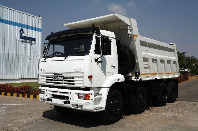 KAMAZ dump truck body volume