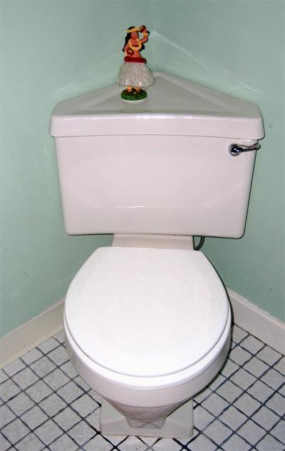 corner toilet