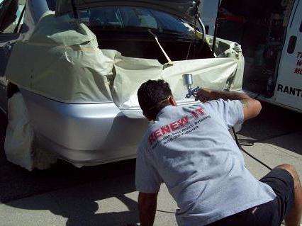 how to paint the bumper locally