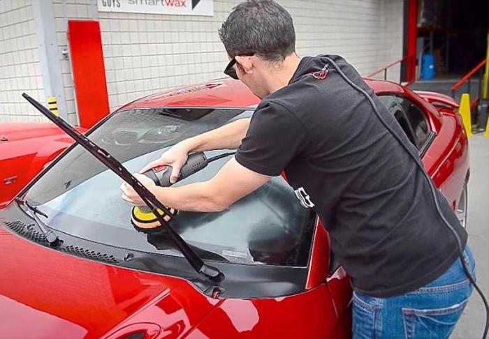 polishing auto glass