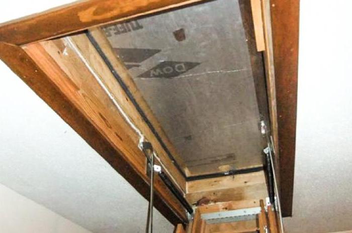 do-it-yourself staircase to the attic