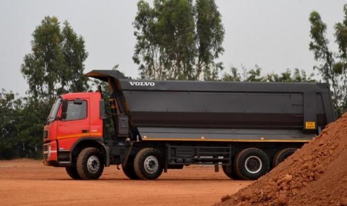 new Volvo dump trucks