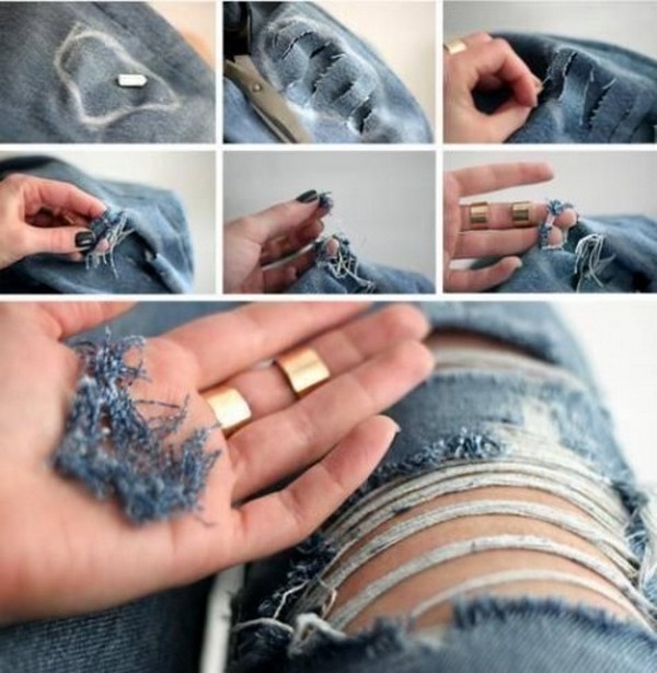 рваные джинсы сделать самой