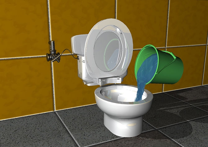 clogged toilet how to clean