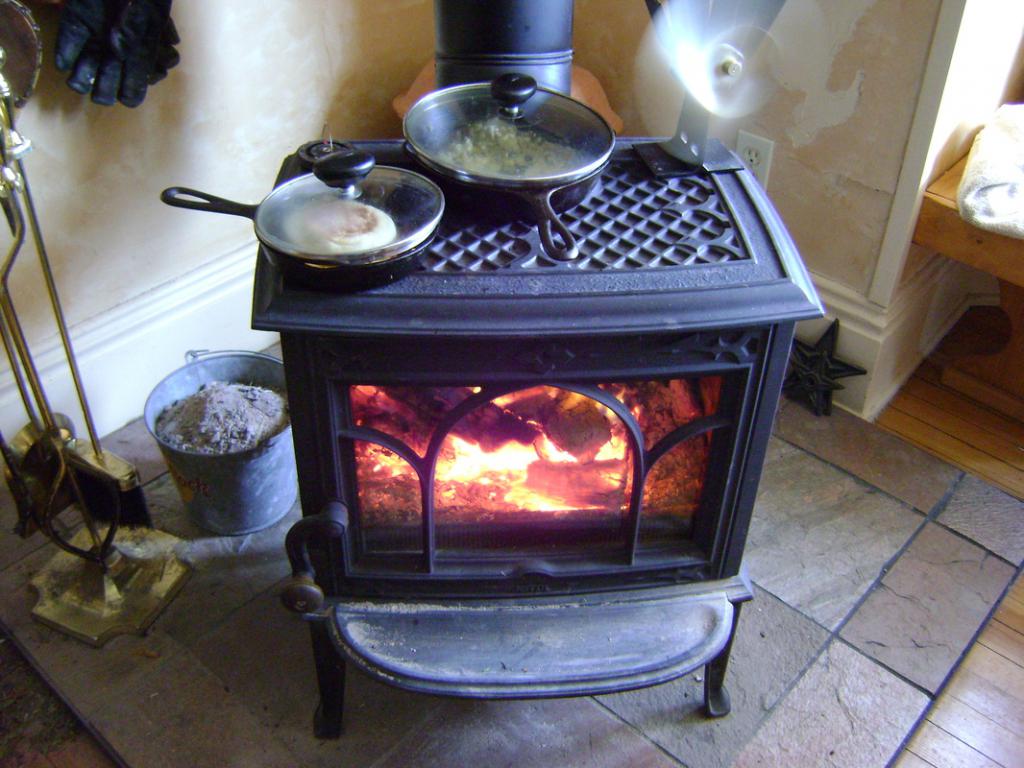 heating stoves burning photo