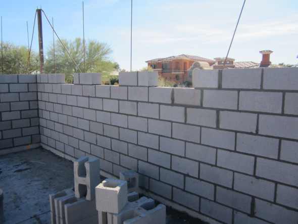 construction of a house from foam concrete