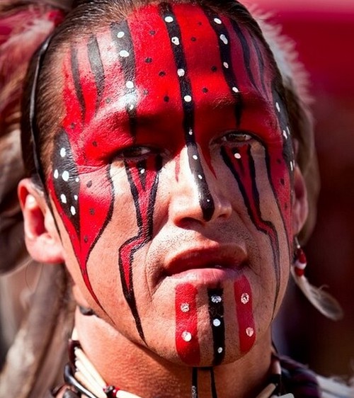 war paint indians children