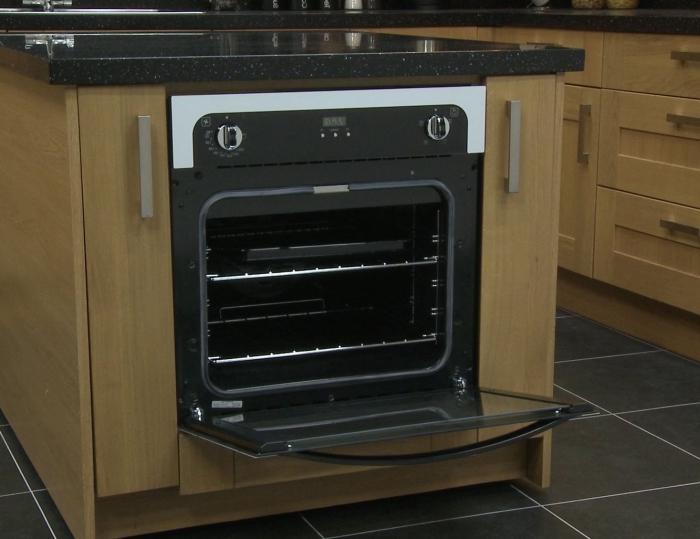 built-in electric stove with oven