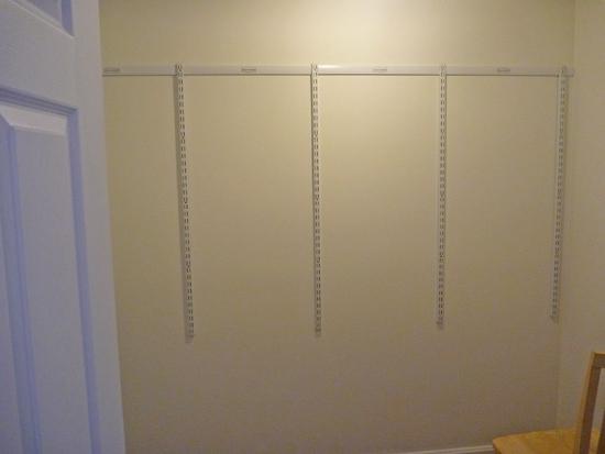 installation of a built-in cabinet