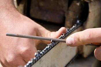 correct sharpening chainsaw chains