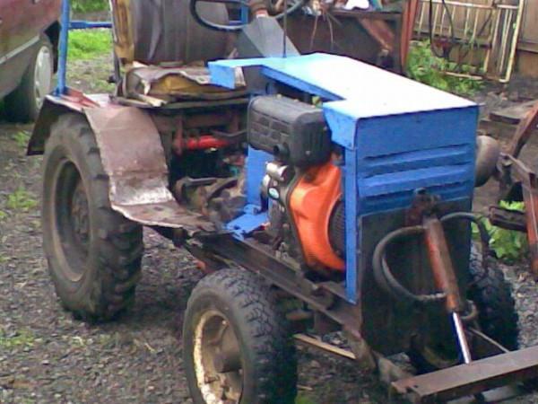 самодельный трактор с ломающейся рамой