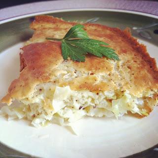 Quick kefir cabbage pie