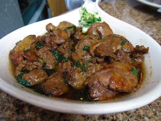 Chicken liver in a slow cooker