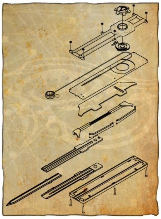 how to make an assassin blade diagram