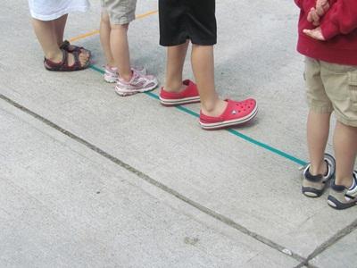 outdoor games in the older group