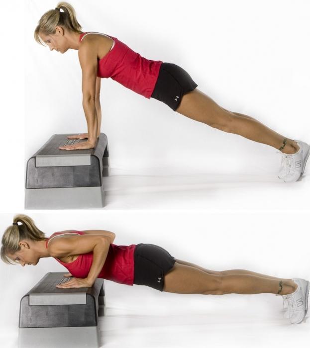 pump up the chest with push-ups