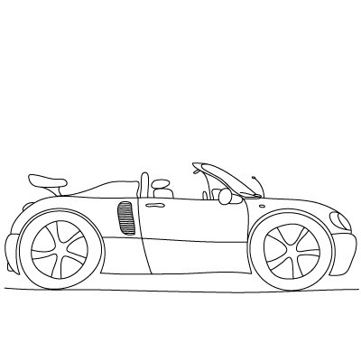 как рисовать машины