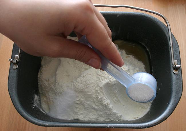 delicious white bread in a bread maker