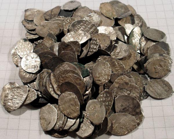 старинные монеты чешуйки