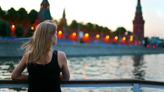 boat ride in Moscow from the river station