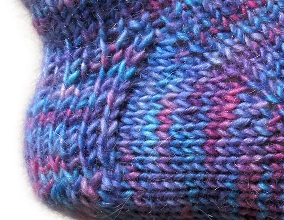 knitting sock heel