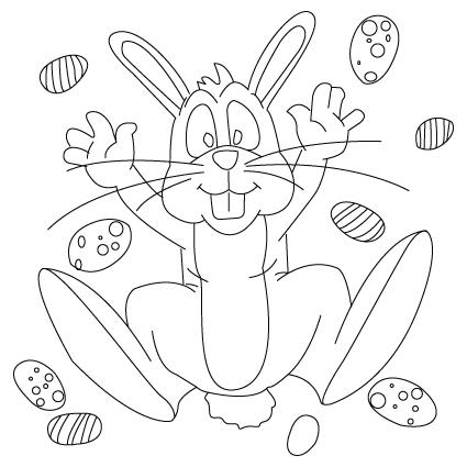 как нарисовать пасхального кролика