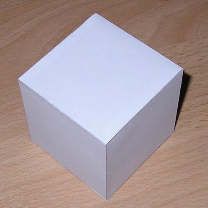 Как сделать куб из бумаги своими руками 5 класс по математике пошагово с фото