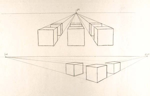 Как нарисовать куб карандашом в перспективе поэтапно для начинающих