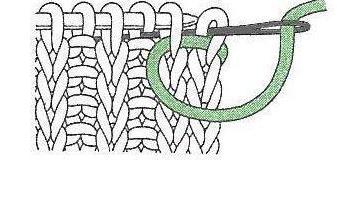 как закрыть петли резинки иглой