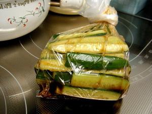 Fast - salted cucumbers in a package