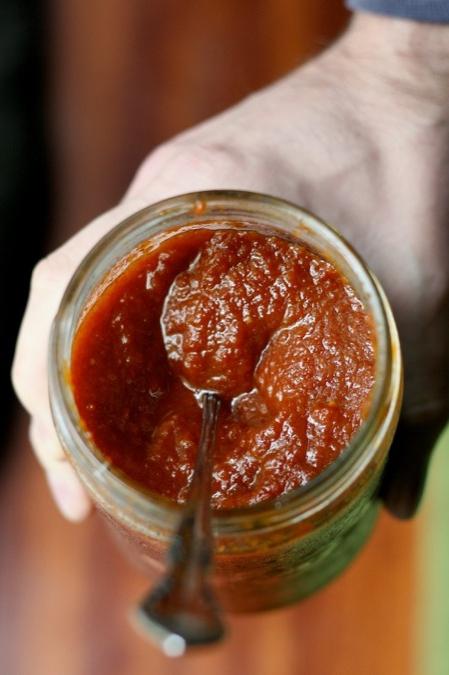 Harvesting ketchup for the winter