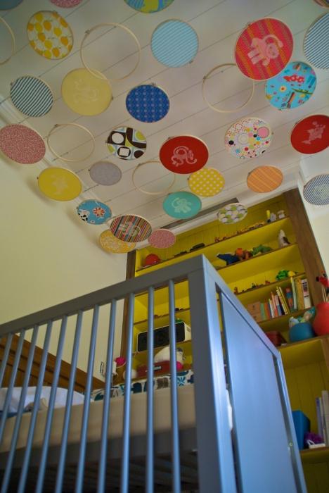 дизайн потолков в детской комнате