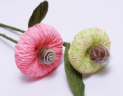 цветок из конфет мастер класс