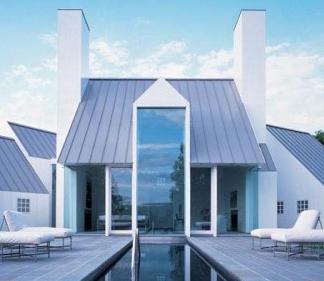 крыши из металлочерепицы в современной архитектуре