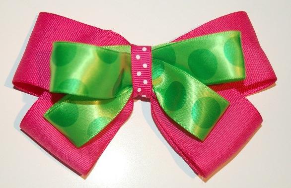 satin ribbon hair clips