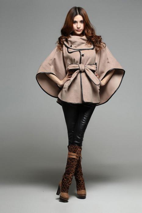 sew a poncho coat with your own hands