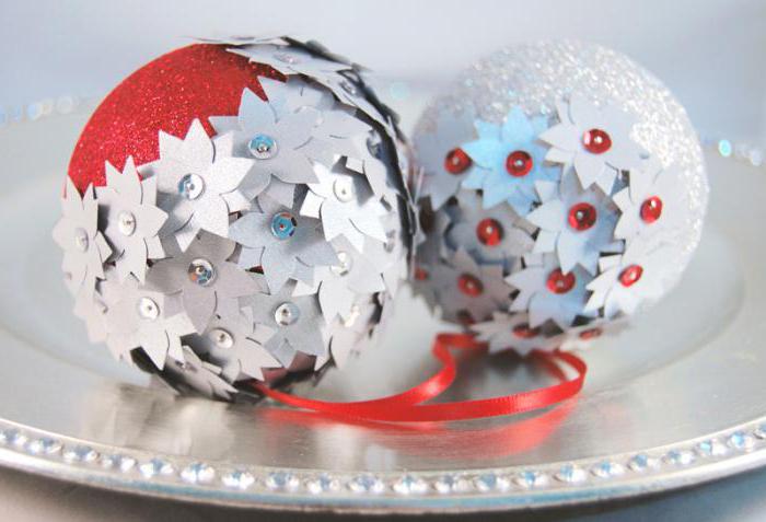 do-it-yourself foam Christmas balls