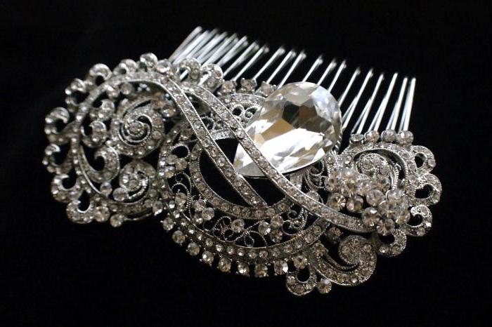 DIY wedding hair comb