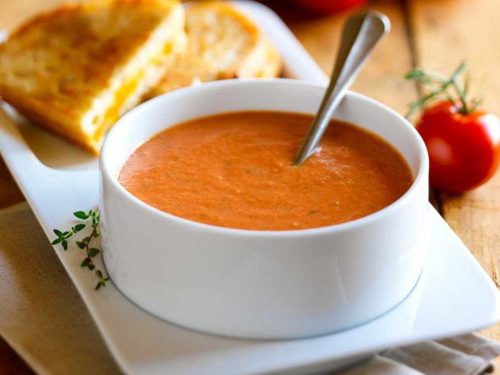 томатный крем суп с базиликом