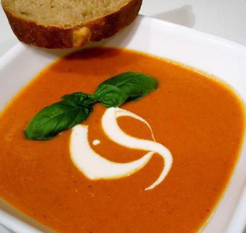 томатный крем суп со сливками