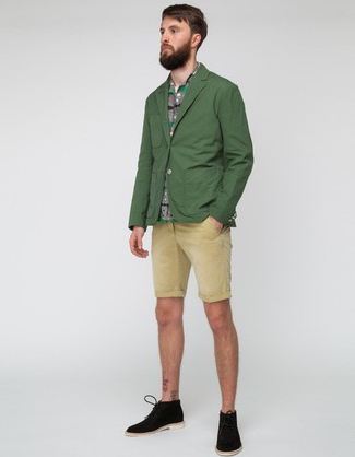 с чем надеть зеленый пиджак фото