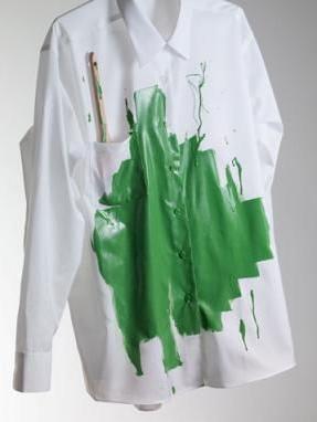 wipe paint off clothes