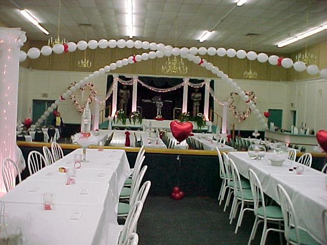 Оформление зала на серебряную свадьбу