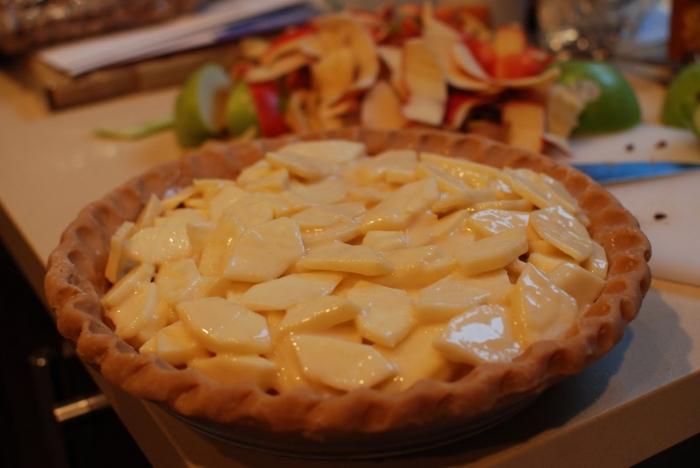 charlotte with apples recipe sour cream