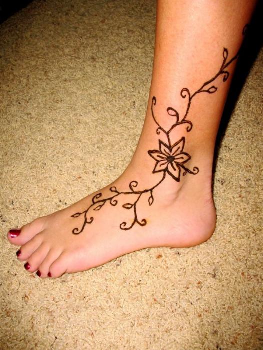 татуировки на ноге женские надписи
